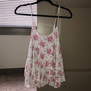 Floral flowy tank
